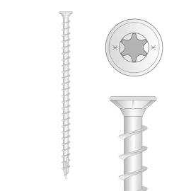 50 Vis à Filetage Total Tête Fraisée 8x360 mm T40 - D-Work