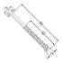 50 Vis Pour Béton 7,5x60 mm - Fixation Fiable et Durable - D-Work