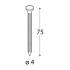Clou d’Ancrage 113 Pièces 75x4 mm - Acier Zingué - Fixation Fiable - D-Work