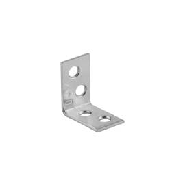50 Équerres Étroitess 25x25x14x1,5 mm - Acier Zingué - Fixation Robuste - D-Work
