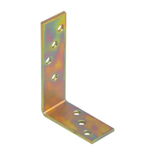 10 Équerres De Construction Kb2 - 120X80X35X4.0 mm - D-Work