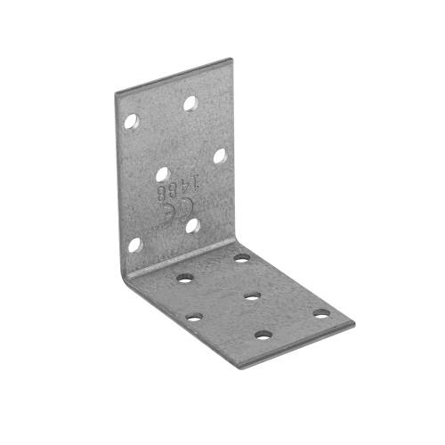 20 Équerres Perforées KM3 60x60x40x2,0 mm - Acier - Fixation Polyvalente - D-Work