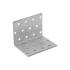20 Équerres Perforées KM5 60x60x80x2,0 mm - Acier Zingué - Fixation Polyvalente - D-Work