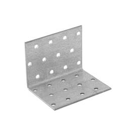 20 Équerres Perforées KM5 60x60x80x2,0 mm - Acier Zingué - Fixation Polyvalente - D-Work