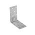 20 Équerres Perforées KM7 80x80x40x2 mm - Acier Zingué - Fixation Polyvalente - D-Work