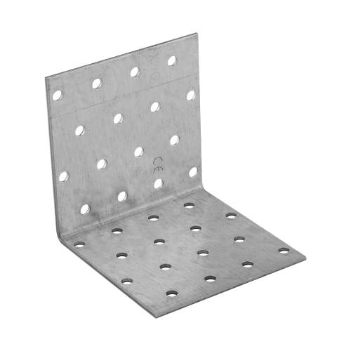20 Équerres Perforées KM9 80x80x80x2,0 mm - Acier - Fixation Polyvalente - D-Work