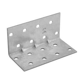 20 Équerres Perforées Renforcées 40x40x80x1,5 mm - Acier - Fixation Solide - D-Work
