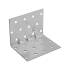 20 Équerres Perforées Renforcées Kmp 6 - 60X60X80X1.5 mm - D-Work