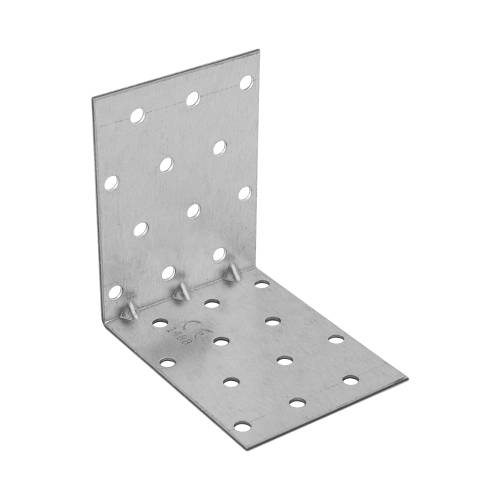 20 Équerres Perforées Renforcées KMP 8 80x80x60x1,5 mm - Acier - Fixation Solide - D-Work