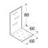 20 Équerres Perforées Réglables Droites 60x80x60x2 mm - Acier - Fixation Polyvalente - D-Work