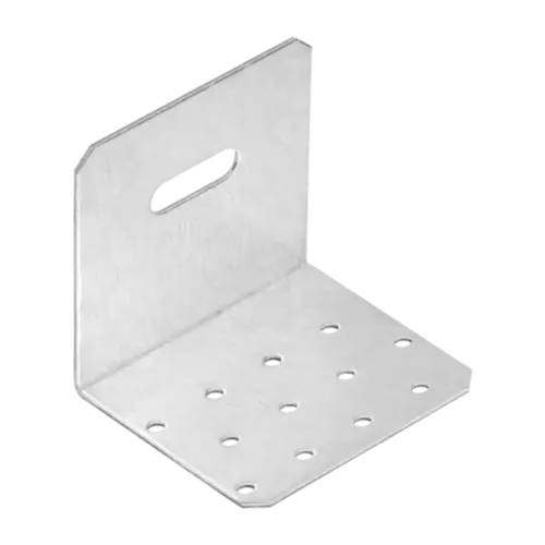 20 Équerres Perforées Réglables 80x80x80x2 mm - Acier - Fixation Polyvalente - D-Work
