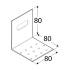 20 Équerres Perforées Réglables 80x80x80x2 mm - Acier - Fixation Polyvalente - D-Work