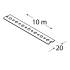 10 Bandes de Fixation Perforées TM5/10 19x0,9 mm - 10 M - Acier Zingué - D-Work