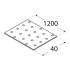 10 Plaques Perforées Pp91 - 40X1200X2.0 mm - D-Work