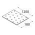 Plaque Perforée Pp98 - 180X1200X2.0 mm - D-Work