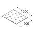 Plaque Perforée Pp99 - 200X1200X2.0 mm - D-Work
