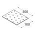 10 Plaques Perforées PP17 500x100x2 mm - Acier - Usage Bricolage - D-Work