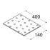 10 Plaques Perforées Pp22 - 400X140X2.0 mm - D-Work