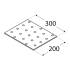 10 Plaques Perforées PP24 300x200x2 mm - Acier - Usage Bricolage - D-Work