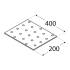 10 Plaques Perforées PP25 200x400x2 mm - Acier - Usage Bricolage - D-Work