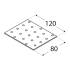 20 Plaques Perforées PP33 80x120x2 mm - Acier - Usage Bricolage - D-Work