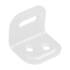 20 Équerres Pour Meuble Fks 1 - 25X25X29 Blanc - D-Work