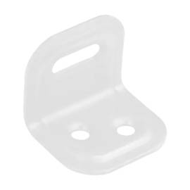 20 Équerres Pour Meuble FKS 1 25x25x29 mm - Blanc - Fixation Solide - D-Work
