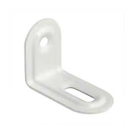20 Équerres Pour Meuble 40x28x22x1,0 mm - Blanc - Fixation Robuste - D-Work