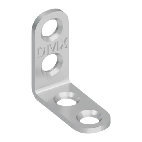 4 Équerres FKW 30x30x13x2 mm - Acier Zingué - Fixation Robuste - D-Work