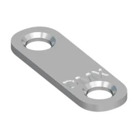 4 Connecteurs Plats FLW 40 37x13x2 mm - Acier - Fixation Fiable - D-Work