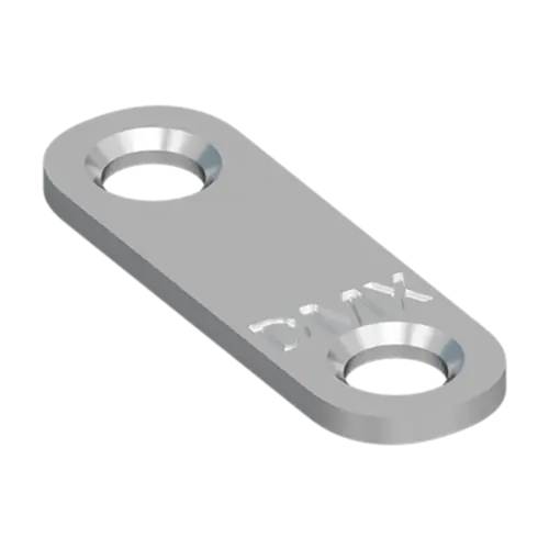 4 Connecteurs Plats FLW 40 37x13x2 mm - Acier - Fixation Fiable - D-Work