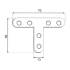10 Connecteurs Type T Fkt 70/50 - 70X50X13X2.0 mm - D-Work