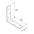 20 Équerres Étroites Kw 125 - 125X125X22X2.0 mm - D-Work