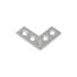 4 Équerres Plates 25x25x10x1,5 mm - Acier - Fixation Robuste - D-Work