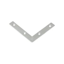 50 Équerres Plates Na 60 - 60X60X10X2.0 mm - D-Work