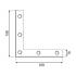 10 Équerres Plates Na 100 - 100X100X15X2.0 mm - D-Work