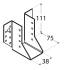 10 Sabots De Solive WB8 45x108x75x2,0 mm - Acier - Fixation Solide - D-Work
