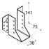 10 Sabots De Solive Wb9 - 45X138X75X2.0 mm - D-Work