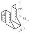 10 Sabots De Solive Wb19 - 64X98X75X2.0 mm - D-Work