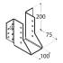 10 Sabots De Solive Wb38 - 160X170X75X2.0 mm - D-Work