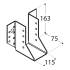 10 Sabots De Solive WB39 92x144x75x2,0 mm - Acier Zingué - Fixation Solide Et Durable - D-Work