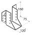 10 Sabots De Solive 25x146x75x2,0 Mm - Acier - Fixation Solide - D-Work