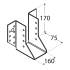 10 Sabots De Solive Wb44 - 32X114X75X2.0 mm - D-Work
