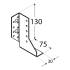 10 Sabots De Solive Pliés Gauche Wbd 130 - 28X130X75X2.0 mm - D-Work