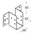 10 Sabots De Solive Légers Wl 9 - 60X60X45X1.0 mm - D-Work