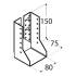 10 Sabots De Solive Pliés Wbz27 - 80X150X2.0 mm - D-Work