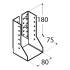 10 Sabots De Solive Pliés 80x180x2,0 Mm - Acier Zingué - Fixation Solide - D-Work