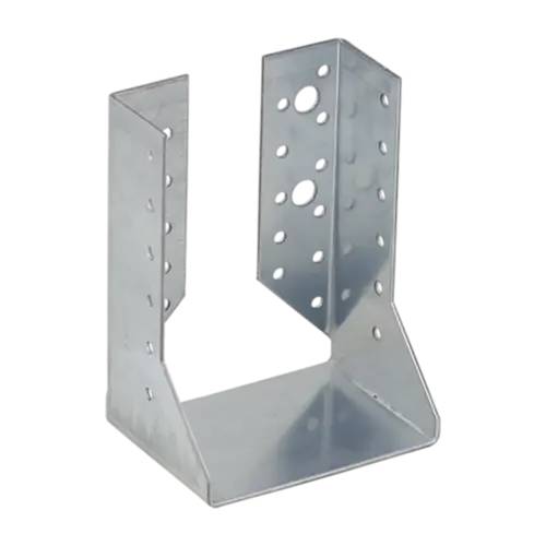 10 Sabots de Solive Pliés WBZ30 100x140x2 mm - Acier Galvanisé - Fixation Solide - D-Work