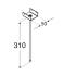 10 Étriers Type T PD 310x50x55x1,5 mm - Acier - Fixation Robuste - D-Work