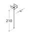 10 Étriers Type T Pd 210/40 T - 40X55X210X1.5 mm - D-Work